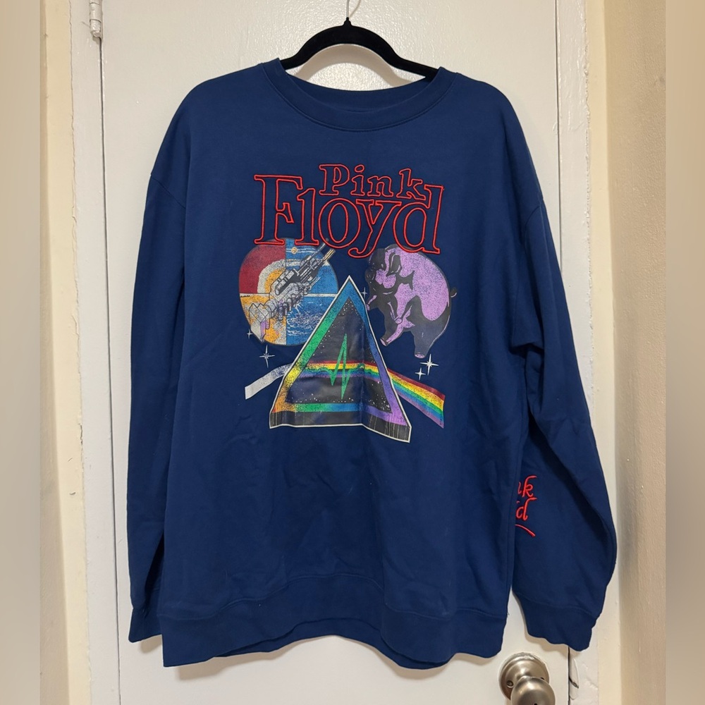Pink Floyd Graphic Sweatshirt with Prism Design